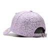 Northwood Pressed Pleated Bubble Floral Baseball Cap Women's Lace Beaded Flower Sunscreen Hats Sunshade Breathable Cap for Women
