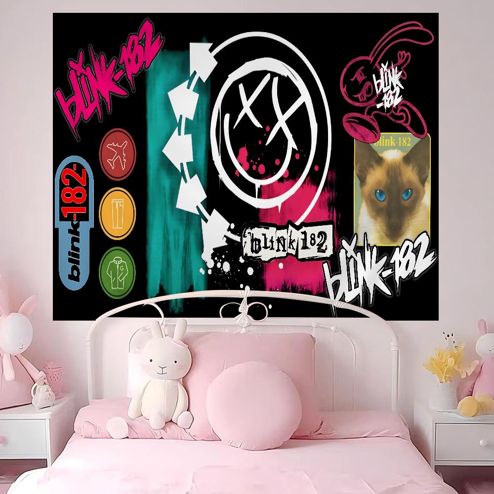 BBLINK182 Band DIY Wall Tapestry For Living Room Home Dorm Decor Wall Art Decor