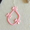 Sweet Bow Beaded Phone Strap Y2k Bowknot Phone Chain Bowknot Phone Lanyard  Students