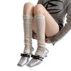Arm Sleeves Thin Decorated Wedding Dance White Ribbed Thin for Dancing Wedding Long Arm Sleeves