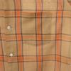Arrow 60s Vintage USA Made Open Collar Check Pattern Long Sleeve Open Color Shirt Men's Used