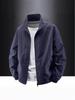 Chaqueta Impermeable Cortavientos para Hombre con Cuello Alto, Abrigo Casual de Talla Grande Estilo Americano Workwear para Exteriores para Primavera y Otoño