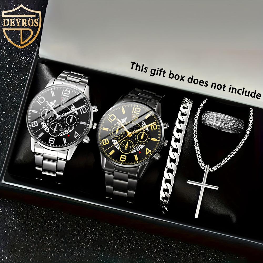 Watch Accessories Five-Piece Men S Watch Steel Belt Men S Quartz Watch