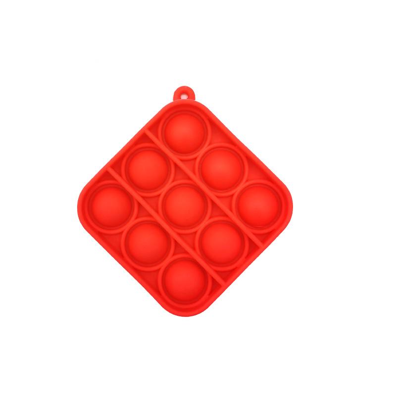 Colorful Silicone Keychain Bubble Toy - Mouse Killer Pendant and Educational Decompression Tool