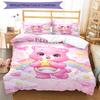 3Pcs Custom Name Bear Bedding Set Duvet Cover Closure Includes 1Duvet Cover 2Pillowcases Soft And Comfortable For All Seasons