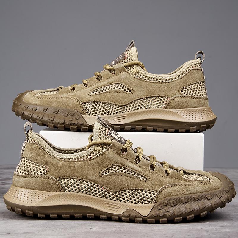 

Летние мужские сандалии, тапочки, плетеные пляжные сандалии, дышащие повседневные сандалии на плоской подошве, уличные парные сандалии, размер 38-46 46 хаки