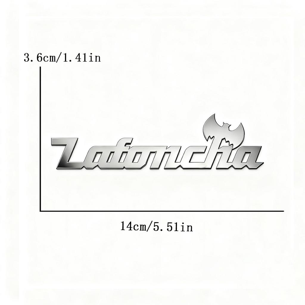 Stainless Steel Waterproof Custom Text Font 3d Metal Stickers Car Body Decal Creative DIY Decaration Silver Color Accessories