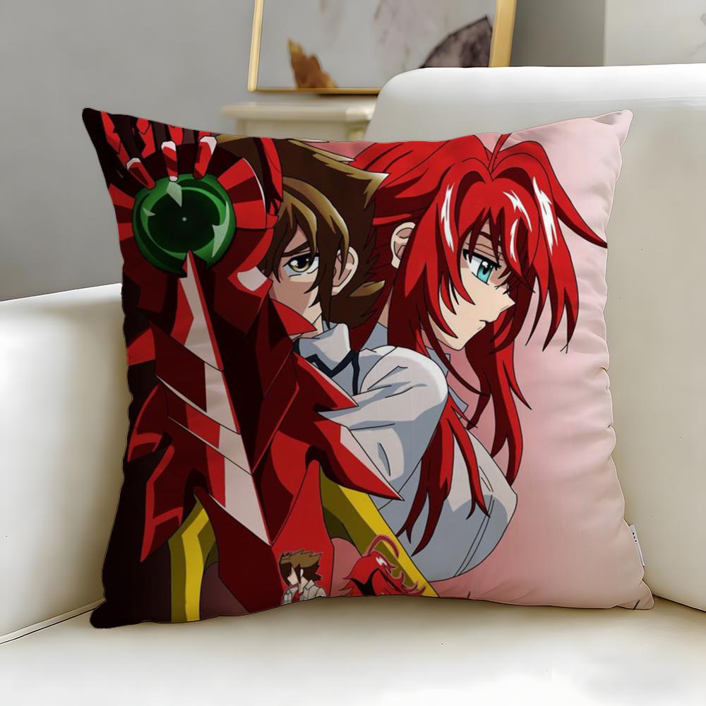 popular anime High School DxD Cushion Cover Soft & Easy-Wash Pillow Case – Versatile for Couch, Bed, Travel and Office