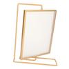 Y5578 Gold Metal Rotating Photo Frame Double Sided Rotating Floating Photo Frame for Home