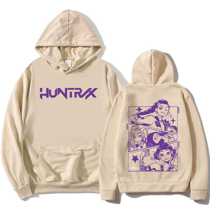 KPop Demon Hunters Hoodies Saja Boys Derpy Tiger Sweatshirt Long Sleeve Fashion Film Print Pullovers Streetwear Autumn Women Top