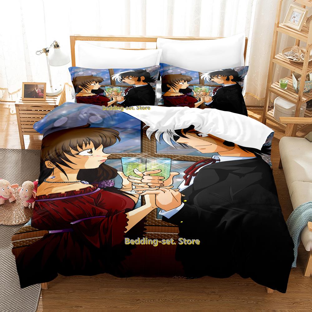 

Comforter Black Jack Bedding Set Single Twin Full Queen King Size Bed Set Adult Kid Bedroom Three-Piece Suits Anime Bed Sheet Se Comforter (quilt)-EU Single(135*200cm)3pcs