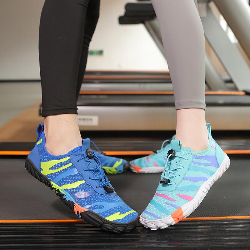 Outdoor Beach Men's Water Shoes Fashion Green Breathable Anti-slip Barefoot Sneakers Men Indoor Sports Elastic Yoga Shoes Women