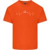 Mountain ECG Trekking Hiking Climbing Pulse Unisexs Light Cotton TShirt