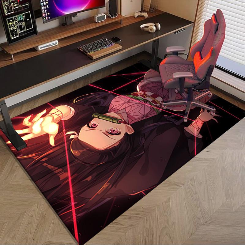 Anime Samurai Warrior's Journey Carpet, Chair Rug,Rug for Office Bedroom Living Rooms, Doormat Decor Fan Gift Christmas Gift