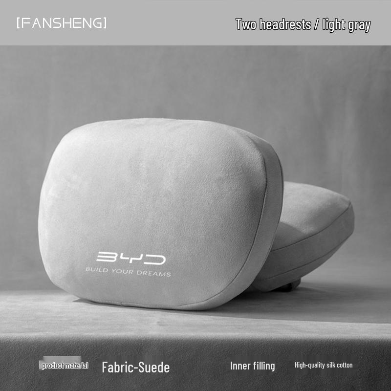 Oreiller de voyage pour voiture pour BYD Song Plus, Qin Plus, Tang et Han: Convient pour l'appuie-tête et le dossier