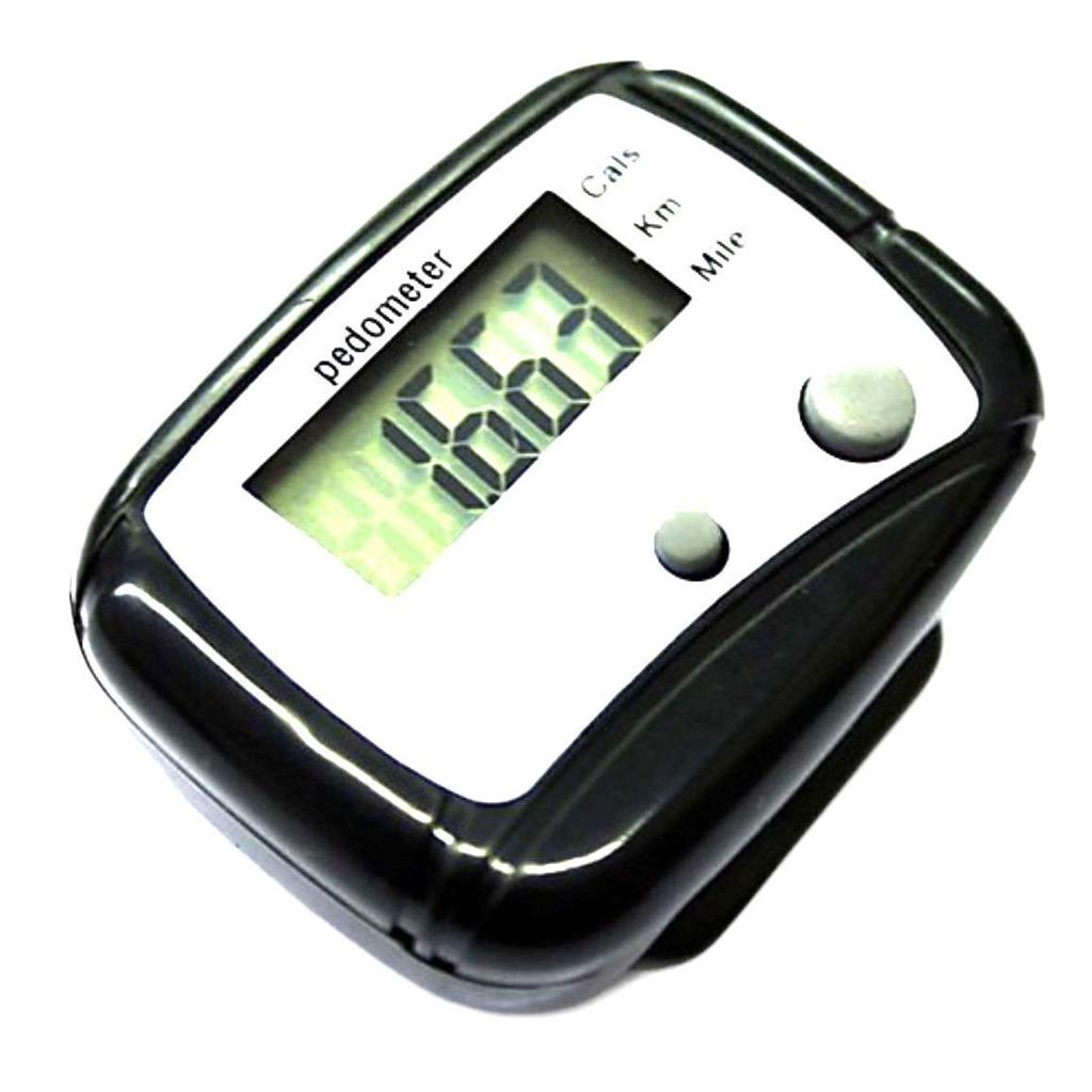 Multifunctional Dual-Button Pedometer: 10,000 Steps Counter - Available in White, Black, Red, Blue for Runners