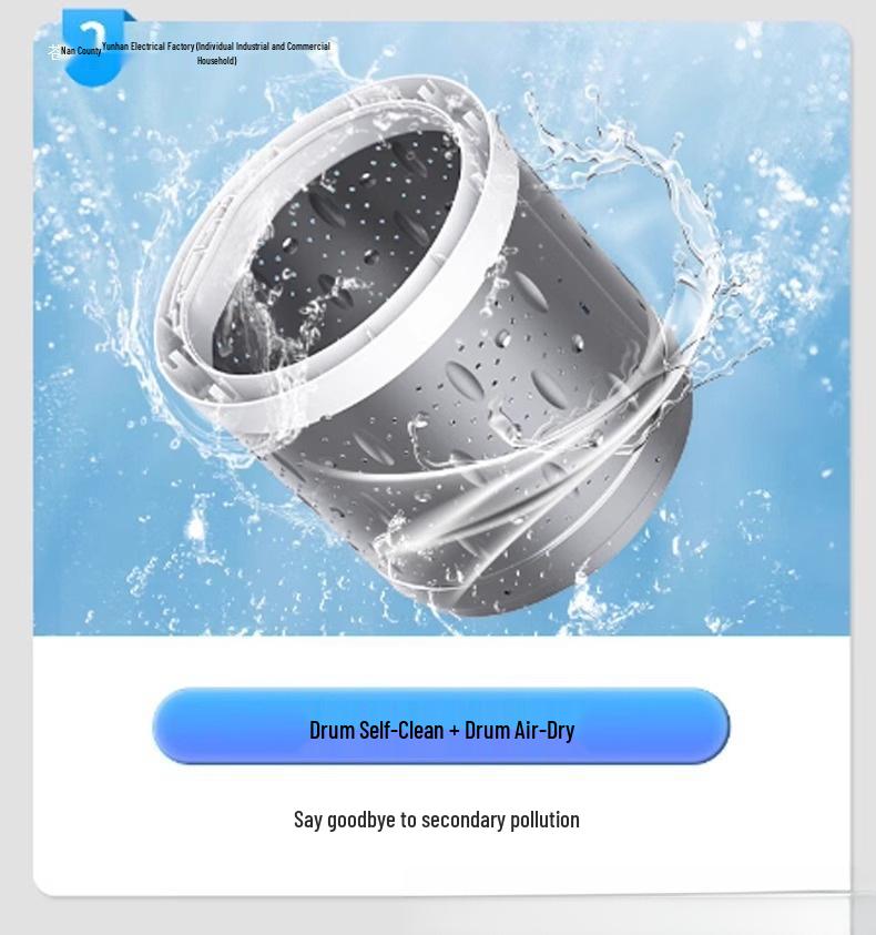 20 Fully Automatic Washing Machine, 12/15 kg Capacity, Ideal for Large Homes, Dorms, and Rental Housing with Wash and Dry Capability.