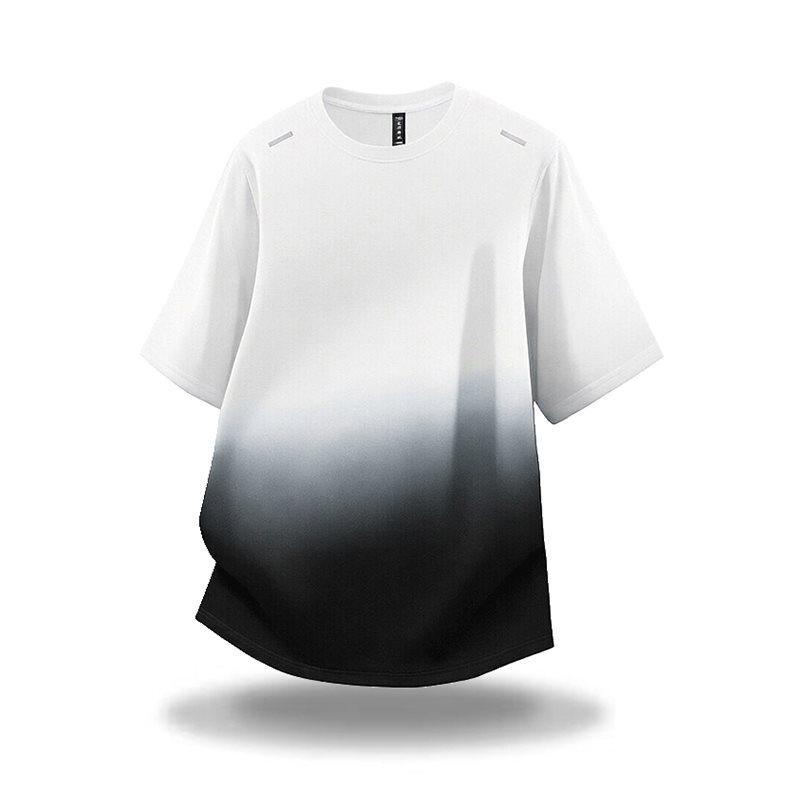 Camiseta de Manga Corta con Cuello Redondo de Seda Helada de Secado Rápido para Hombre de Gama Alta 2026