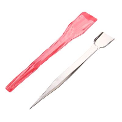 Compact Jewelry Tweezer Scoop Craft Jewelry Tool Tweezers with Scoop Shovel Suitable for Diamond Gem Beads DIY Tool
