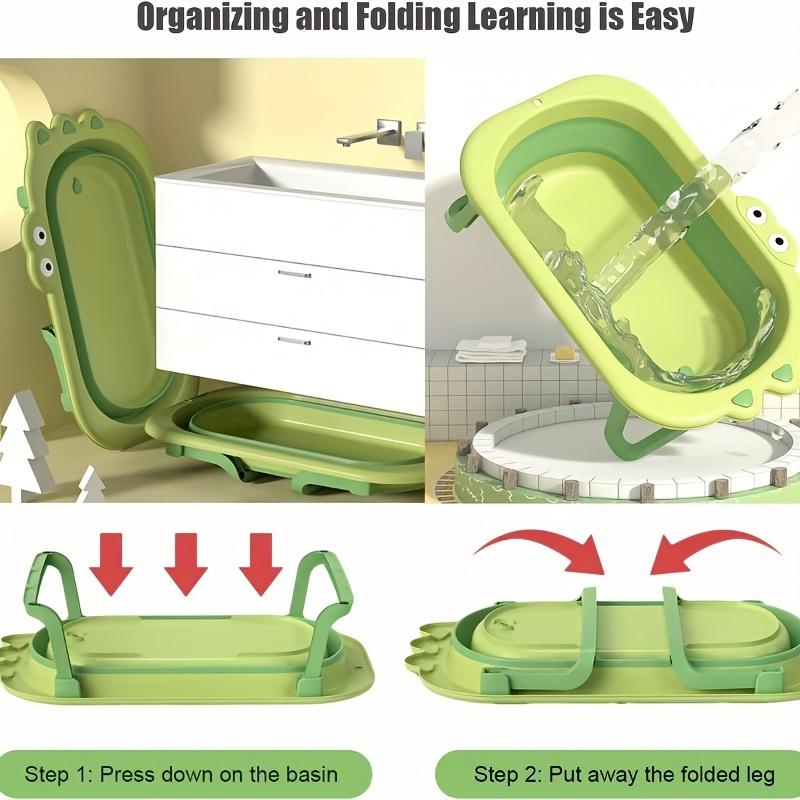 Foldable Pet Bath Tub for Dogs, Multi-Functional Portable Bathtub with Drainage Holes, Suitable for Small to Medium Breeds