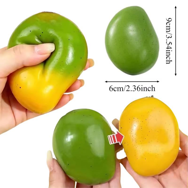 Nuova Pallina Anti-Stress al Mango Morbido Giocattolo Sensoriale Fidget Pallina da Spremere Blocchi Rotondi Riempiti Giocattoli Anti Stress ASMR per Adulti