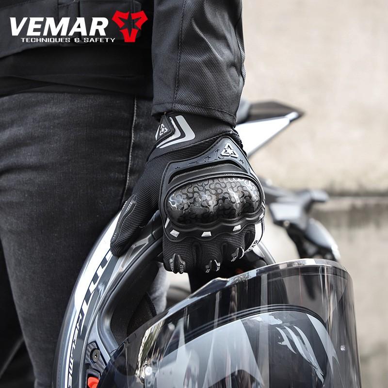 Motorcycle Riding Gloves Men Women Shock Absorbing Breathable Anti-Slip Durable Reflective Touchscreen Compatible