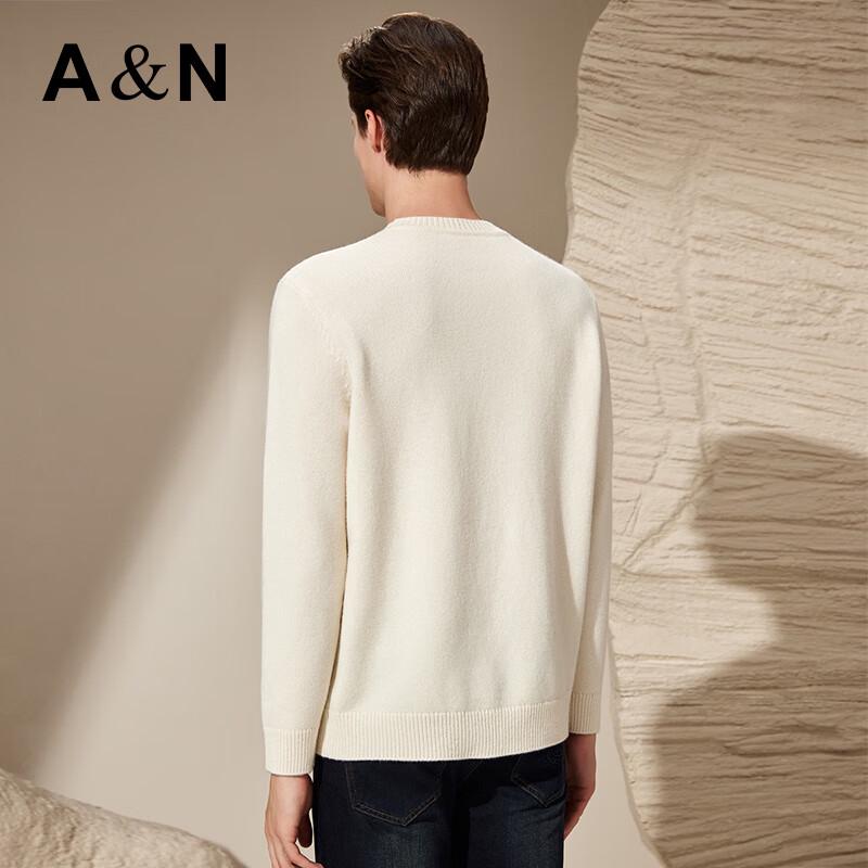 Men's Heavyweight Cashmere & Wool Blend Crew Neck Sweater