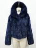 Y2k Winter Pink Imitation Fur Coat Elegant Big Fur Trim Hood Women's Jacket Warm Plush Cropped Sweet Lady Faux Fur Coat  2026