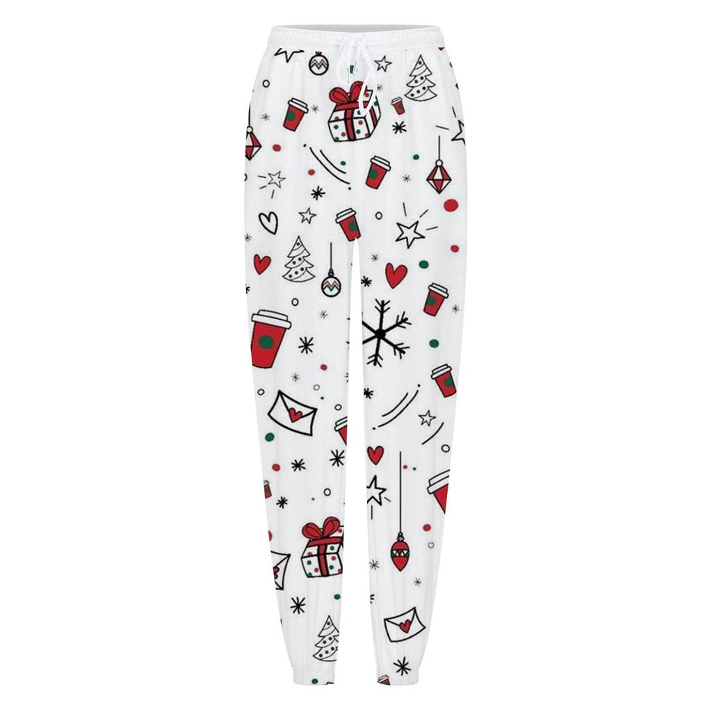 Jogginghose Damen – Hoher Bund, Taschen, Streifen, Bedruckt, Locker, Elastisch – Gemütliche Freizeithose Für Frühling, Sommer & Winter