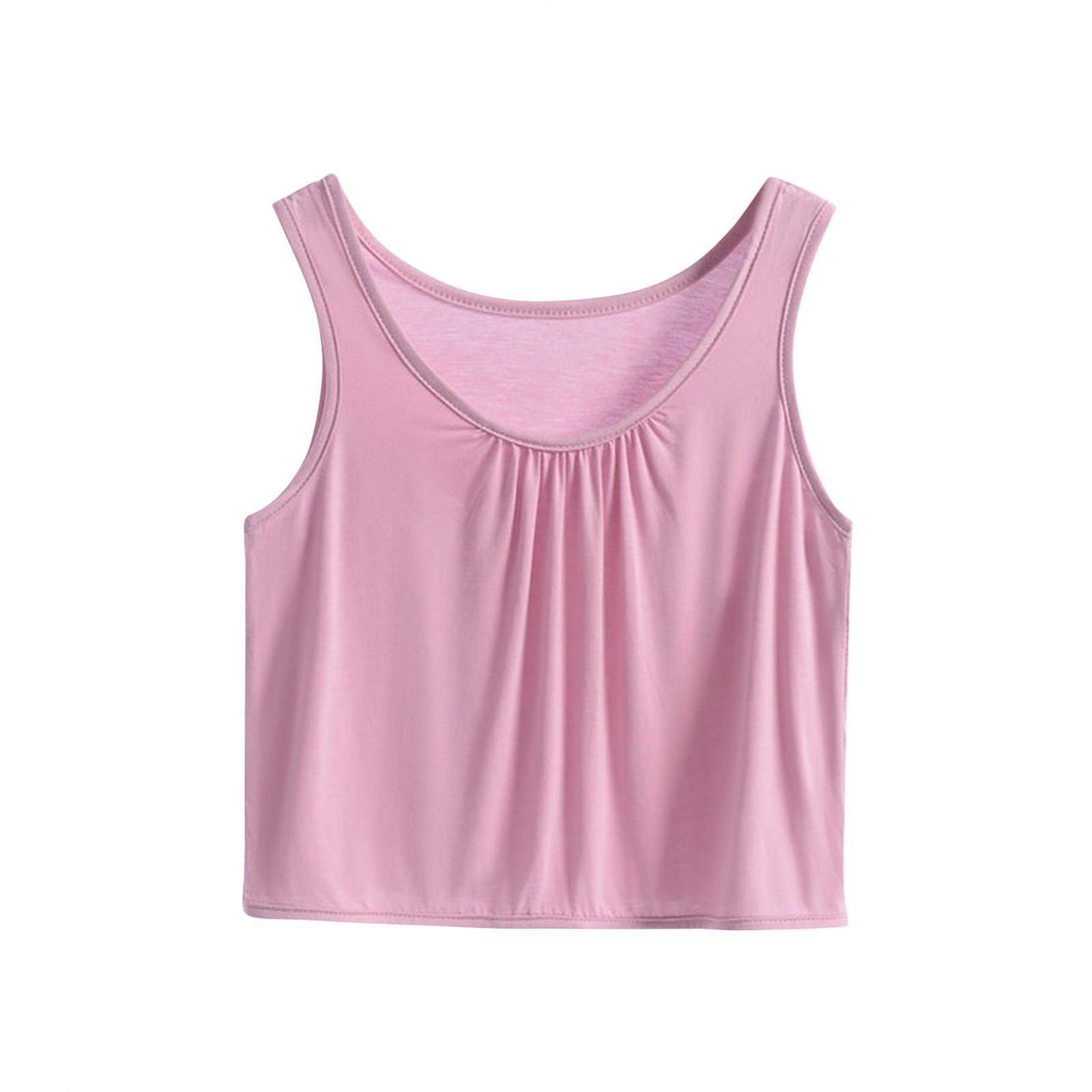 

Жіночий модний однотонний короткий жилет XXXL рожевий