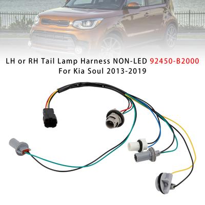 LH or RH Tail Lamp Harness NON-LED 92450-B2000 For Kia Soul 2013-2019