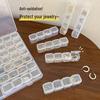 56-Grid Detachable Nail Art Storage Box, Transparent PP Organizer for Jewelry & Small Parts