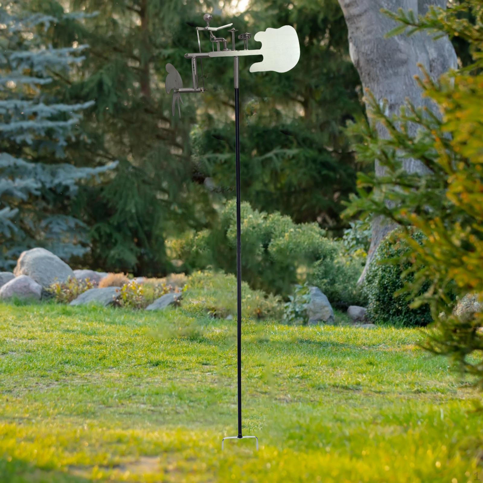 

Ветряная мельница-барабанщик для двора, садовая прялка и музыкальная дорожка серебряный