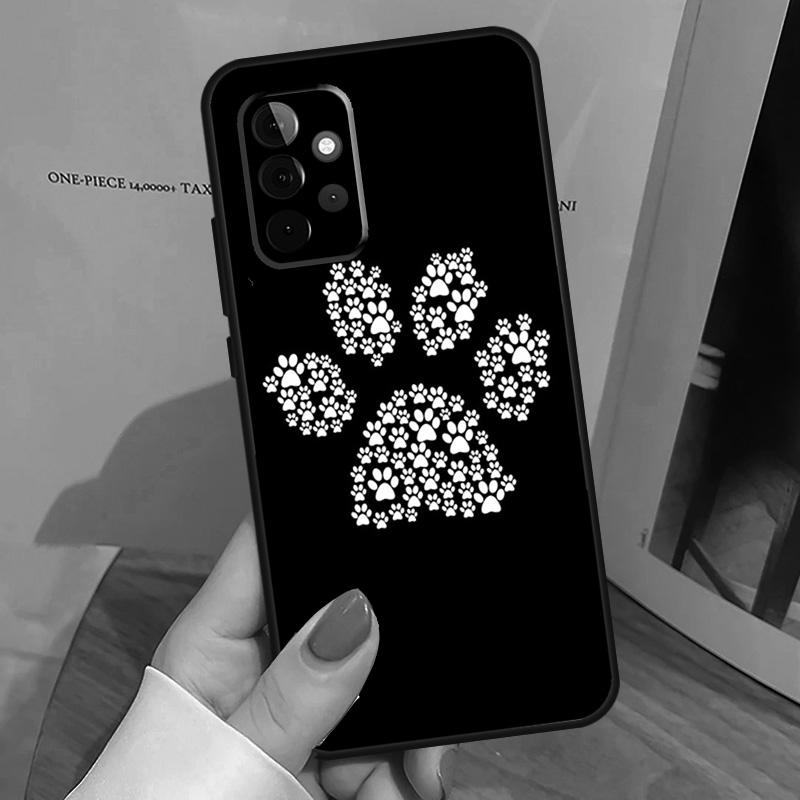 

Dog foot print Paw Colorful Pattern Case For Samsung Galaxy A55 A35 A15 A54 A34 A14 A33 A53 A13 A23 A17 A06 A16 A56 A36 A32 A52 Samsung A52S 5G