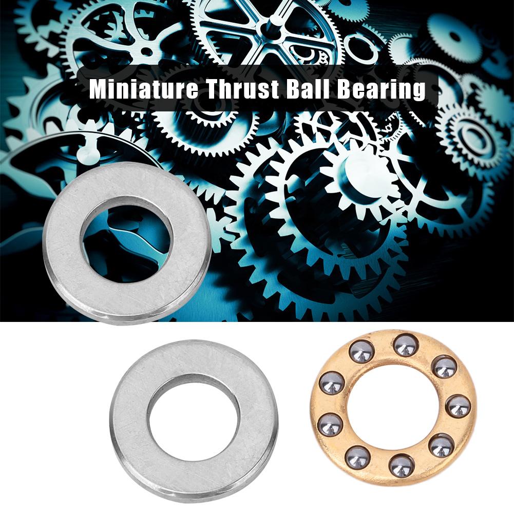 Set de rulmenți plati din oțel de înaltă precizie, 10 buc (F510M 5x10x4mm)