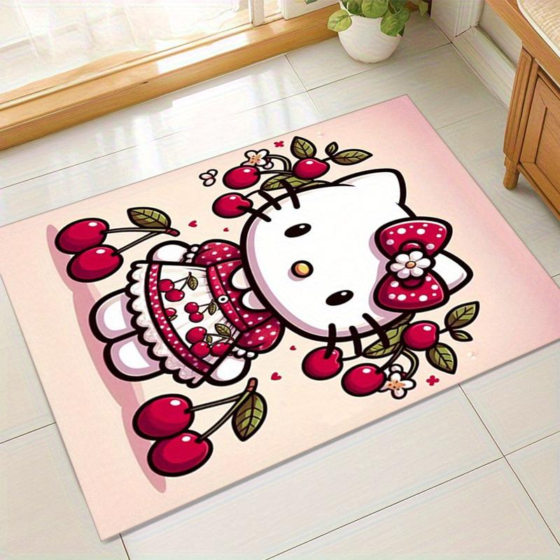 

1 шт. Коврик Hello Kitty с цветами сакуры - Идеально для домашнего декора, офисного ковра, уличного коврика, идеи для подарка Ideaz115 60cm by 90cm