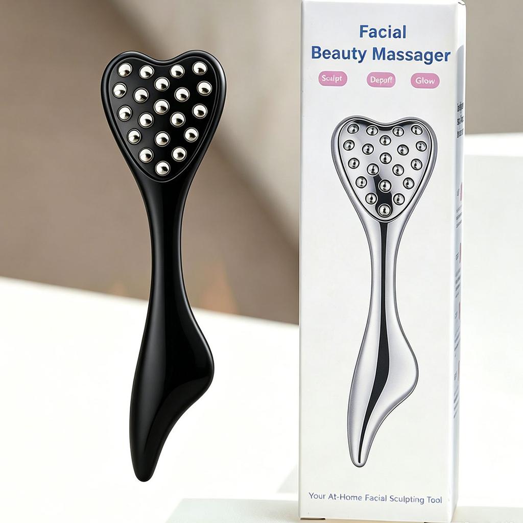 New Facial Care Massage Gua Sha Roller Applicator Enhances Absorption of Skincare Products, Perfect for Facial Spa, A Great Gift for Friends