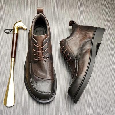 Schuhe für Herren Qualitätsauswahl High Top Lederschuh Formelle Businessschuhe Lässiger Oxford-Schuh Britischer Stil Handgefertigte Herrenschuhe