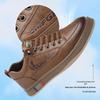 Autumn & Winter Men's Korean Style Genuine Leather Slip-On Sneakers - Breathable, Non-Slip, Versatile Casual Shoes