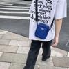 Square Men's Shoulder Bag Large Capacity Sports Phone Bag Lightweight Canvas Crossbody Bag  Female