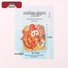 Guochao Zodiac Flower Order Horse Year Metal Refrigerator Magnets - Cultural & Creative Magnetic Stickers Souvenirs for Parties