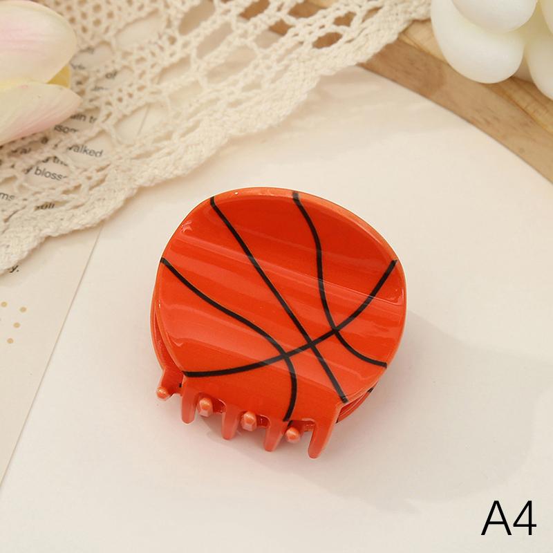 

Заколка для волос с мячом, баскетбольная заколка для регби, коготь для женщин и девочек, креативная заколка для волос в форме краба, спортивные модные заколки для волос, аксессуары для волос