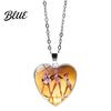Cute Heart Pendant Korean Pop Hunters Necklace Anime Merchandise Skin-friendly