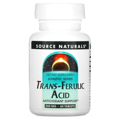Athletic Series, Trans-Ferulic Acid, 250Mg, 60 Tablets