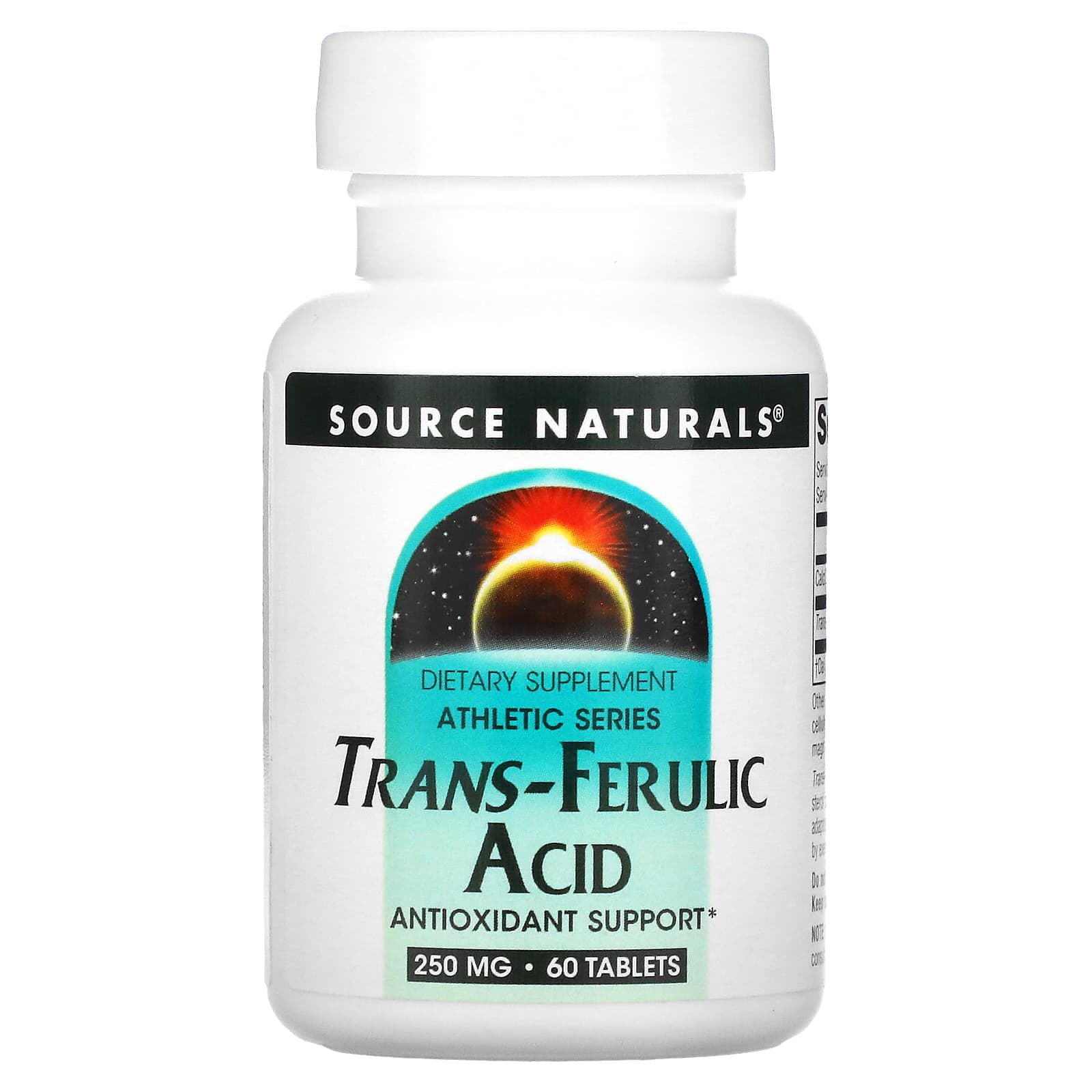 

Athletic Series, Trans-Ferulic Acid, 250Mg, 60 Tablets