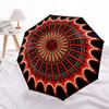 1pc Mandala Artwork Automatic Open/Close Umbrella - Portable Collapsible Umbrella with 8-Rib Stability, Fashion Lovers Yy251017152