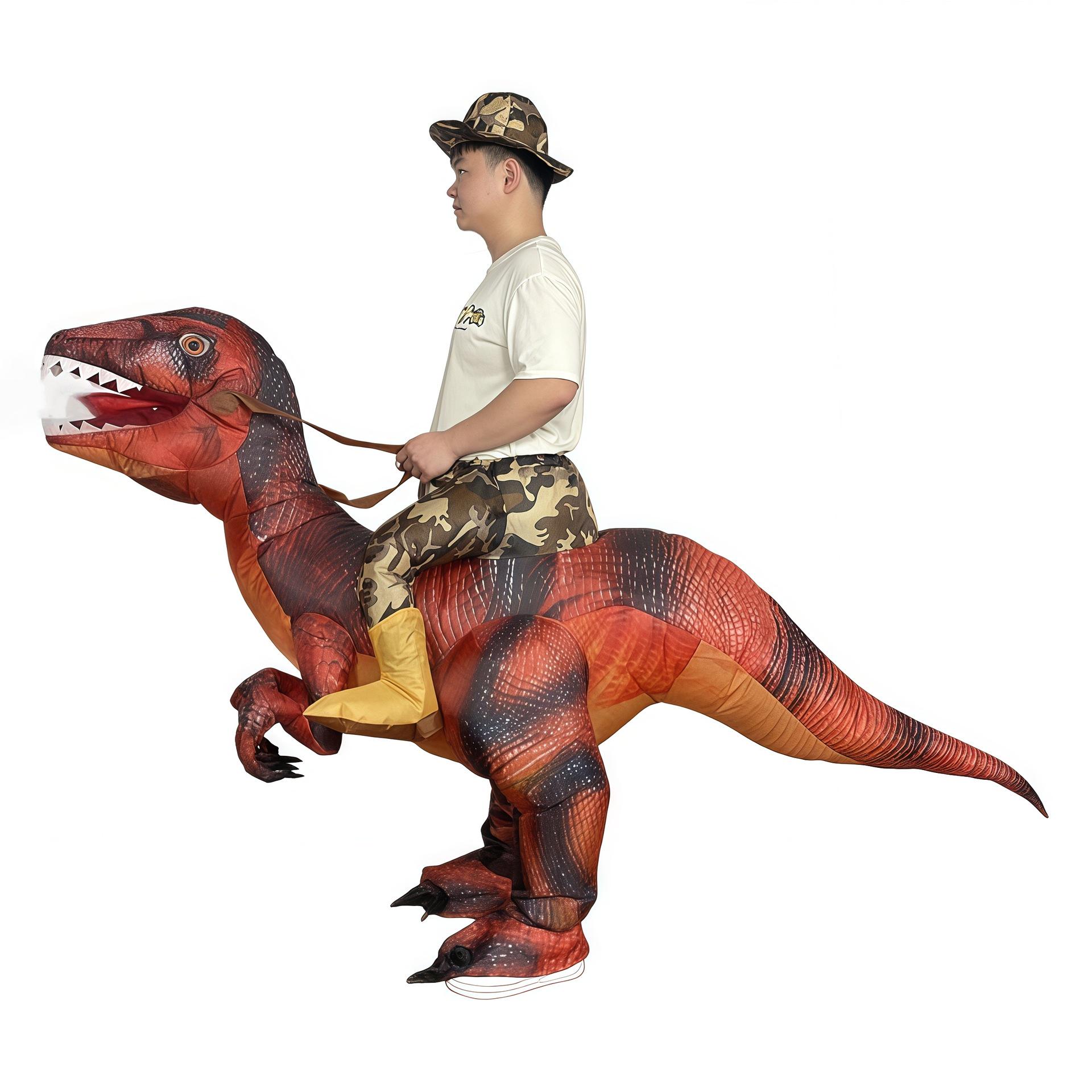 

Christmas Dinosaur Inflatable Costume for Parent-Child Stage Performance and Activities One Size