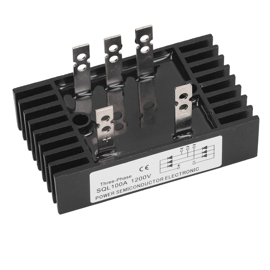 High Power Rectifier Diode Bridge Voltage Regulator 3 Phase 100A 1200V Module with Heatsink