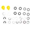 Front Wheel Bearing Kit Fit For M123811 AM127304 M143338 9040H Mower Parts Front Wheel Axle Bushing Set Yellow Caps