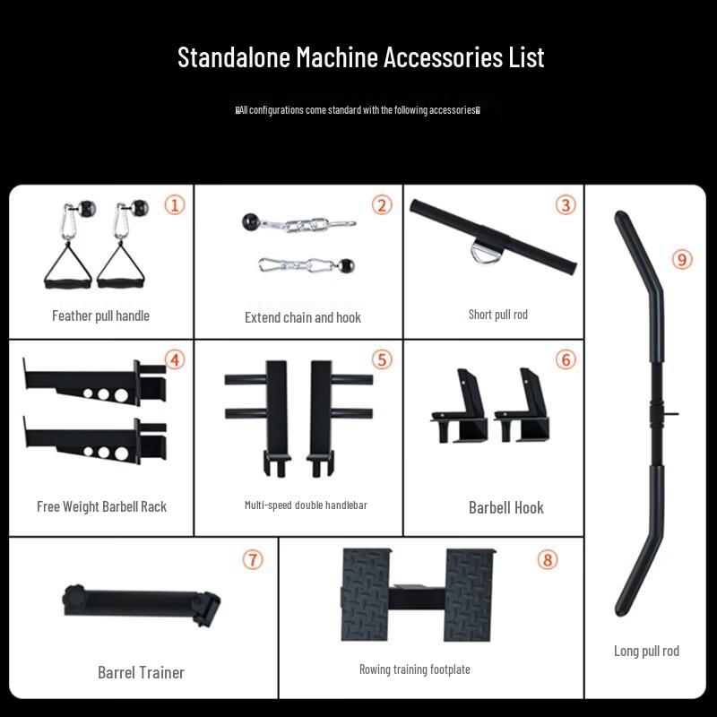 YANBO Multifunctional Squat Rack with Weight Plates